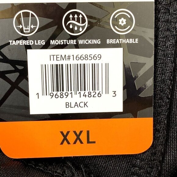 Spyder Active Pull On Jogger Pants Mens size XXL Elastic Waist Pockets Black - Picture 11 of 12